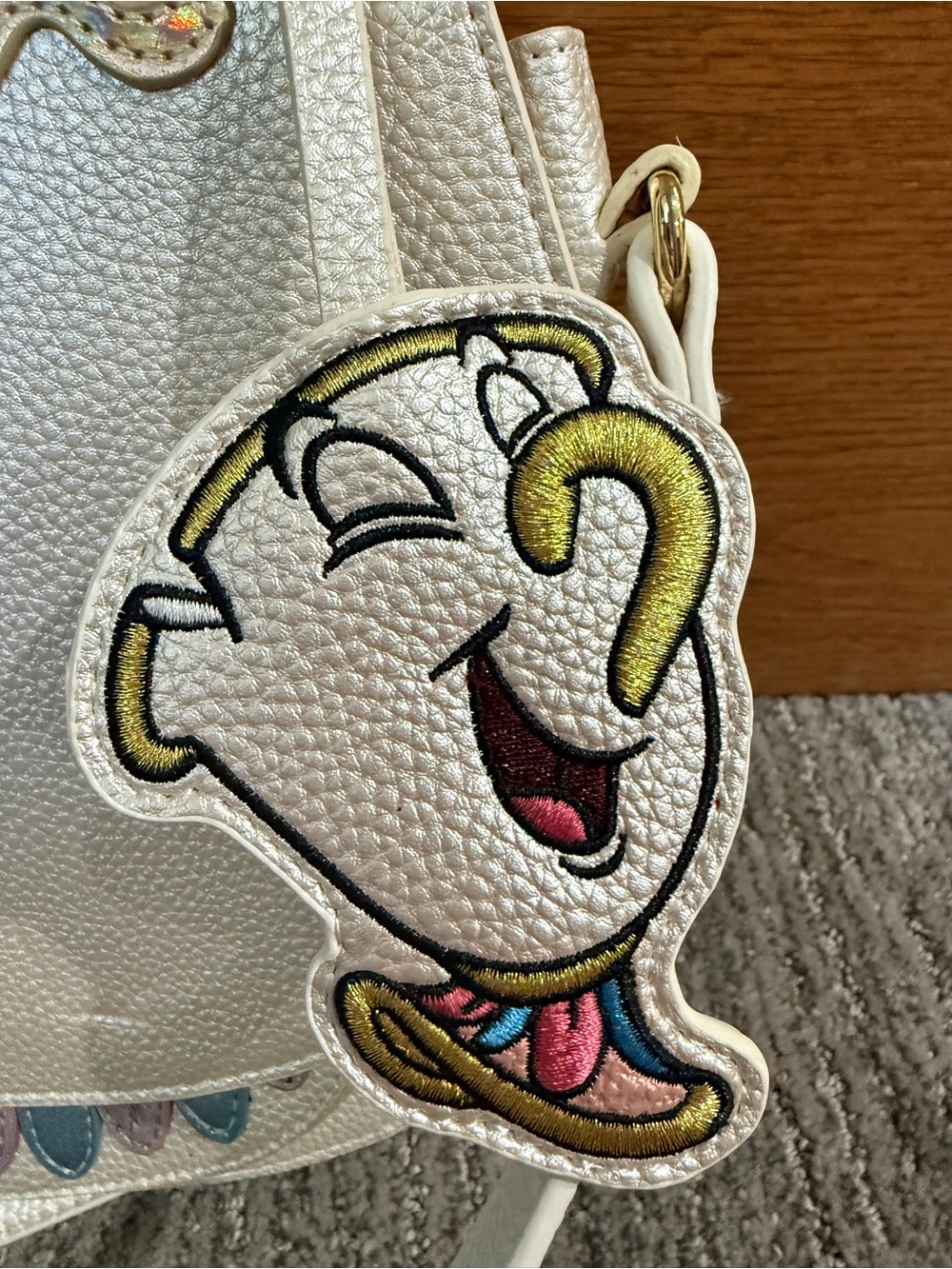 Mrs Potts Novelty Teacup Face Crossbody Bag by Danielle Nicole - Picture 3 of 7